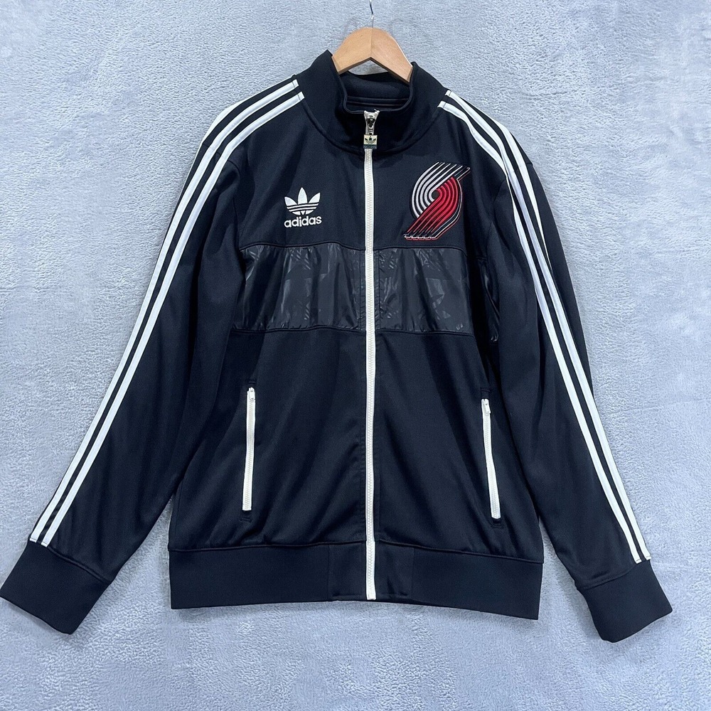 Adidas Portland TrailBlazers Track Jacket Men's‎ M Embroidered Y2K NBA